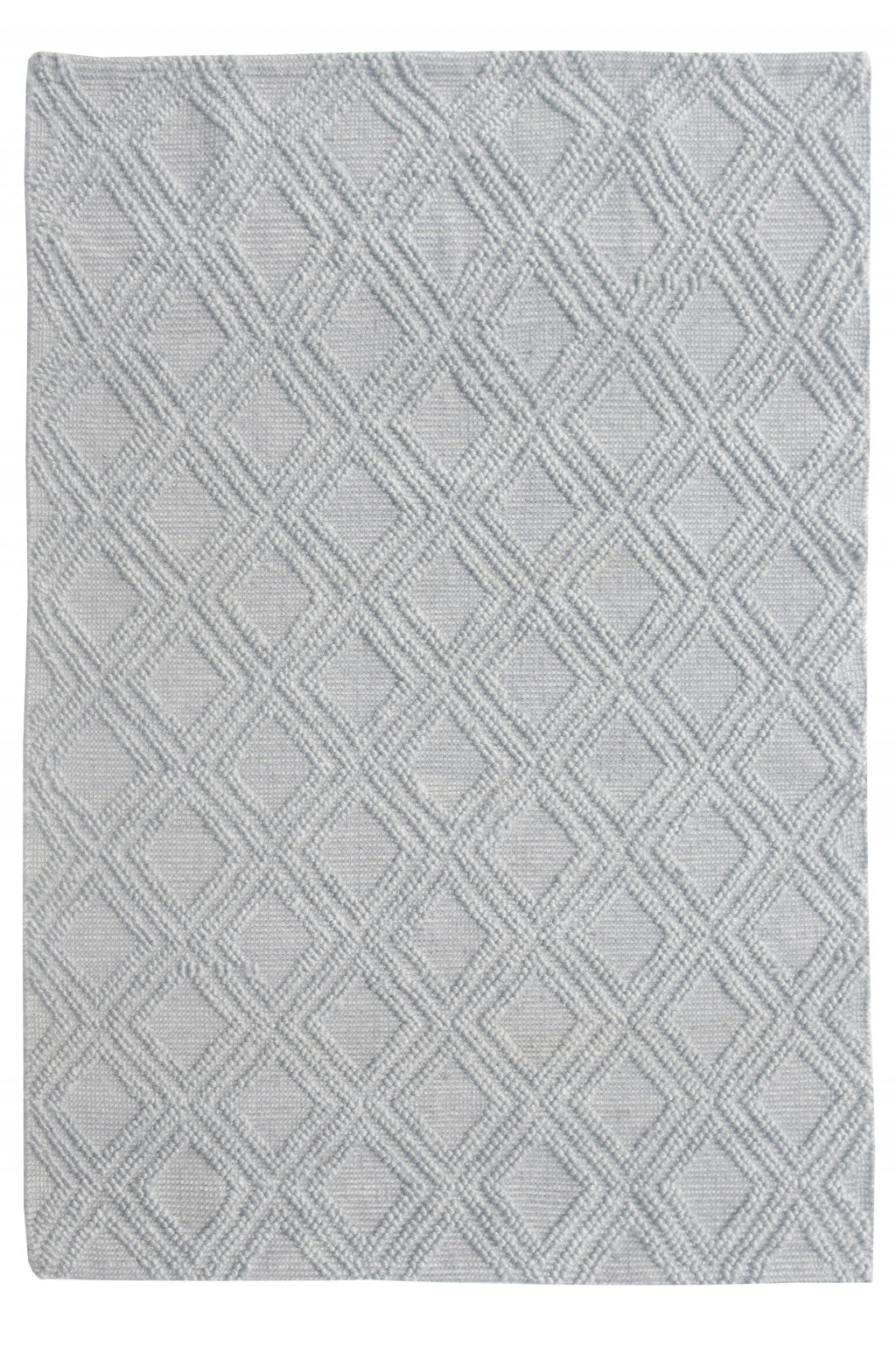 5' X 7' Gray Geometric Handmade Area Rug