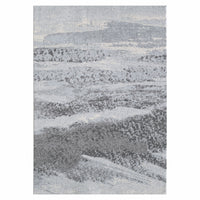 5' x 8' Blue and Gray Abstract Area Rug