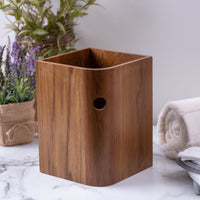 Designer Genuine Teak Waste Basket