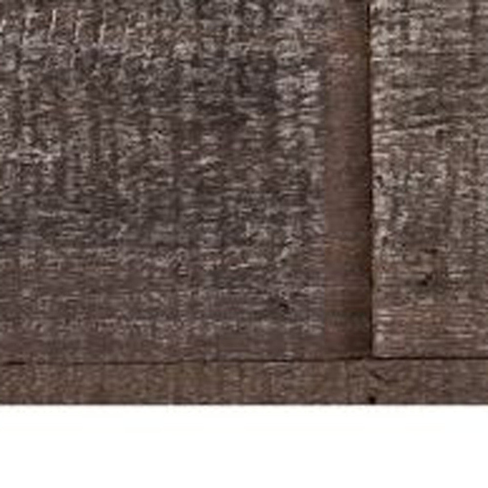 5" x 48" Thermo Treated Rustic Gray Brown Wood Wall Plank Set