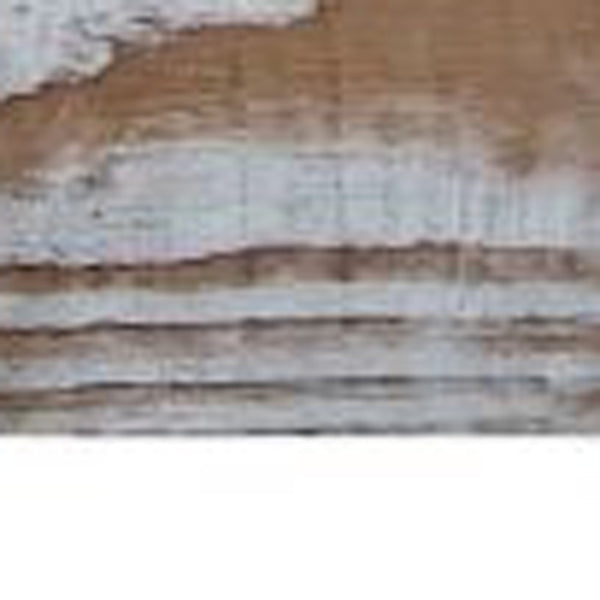 5" x 48" Thermo Treated Natural Brown and Whitewash Wood Wall Plank Set