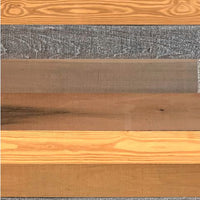 5" x 48" Thermo Treated Gold Gray Brown Mixed Color Wood Wall Plank Set