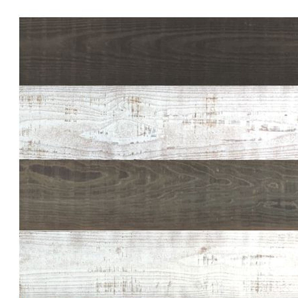 5" x 48" Thermo Treated Gold Black and White Mixed Color Wood Wall Plank Set