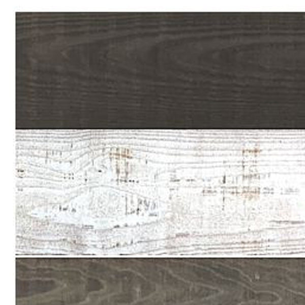 5" x 48" Thermo Treated Black White and Whitewash Mixed Color Wood Plank Large Set