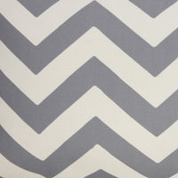 14" X 20" Gray Zippered Chevron Indoor Outdoor Throw Pillow