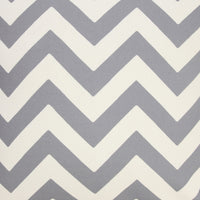 14" X 20" Gray Zippered Chevron Indoor Outdoor Throw Pillow