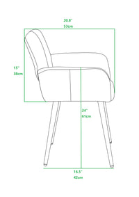 Gray Upholstered Dining Chair