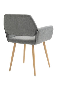 Gray Upholstered Dining Chair