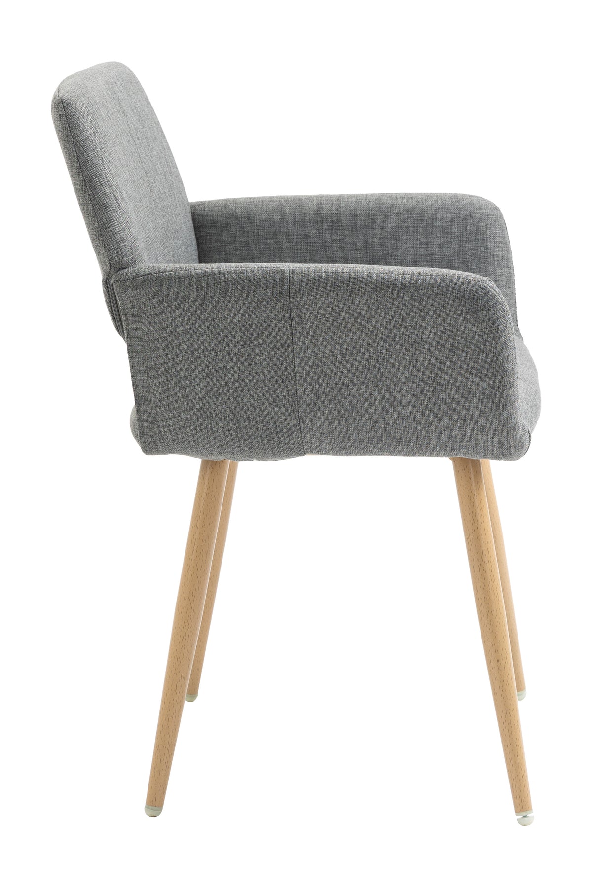 Gray Upholstered Dining Chair