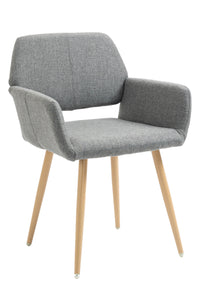 Gray Upholstered Dining Chair