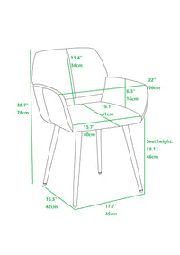 Gray Upholstered Dining Chair