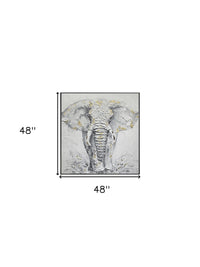 Black and White Fabric Elephant Airplane Wall Decor