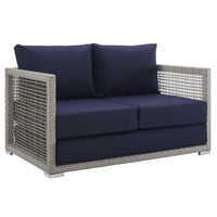 Modway Aura Outdoor Patio Wicker Rattan Loveseat - EEI-2924  1