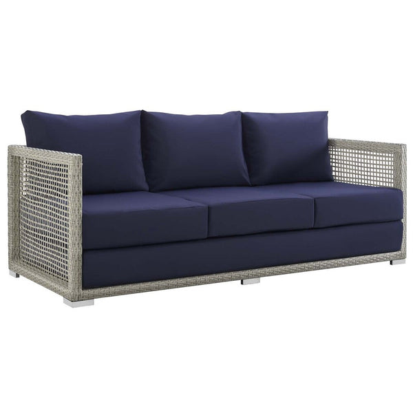 Modway Aura Outdoor Patio Wicker Rattan Sofa - EEI-2923  1