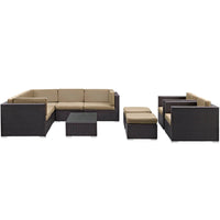 Modway Avia 10 Piece Outdoor Patio Sectional Set - EEI-826  4