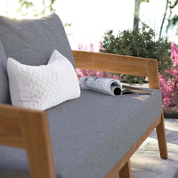 Modway Brisbane Teak Wood Outdoor Patio Loveseat - EEI-5601  9