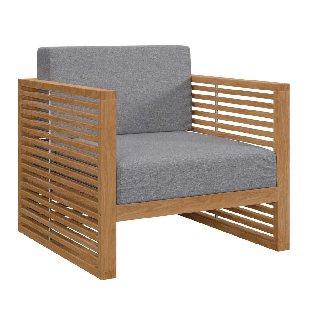 Modway Carlsbad 3-Piece Teak Wood Outdoor Patio Set - EEI-5838  3