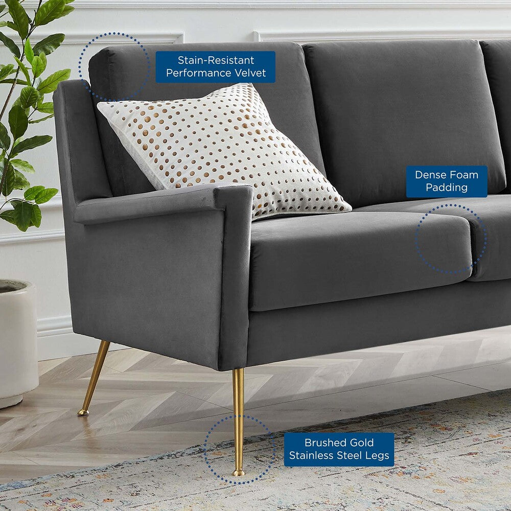 Modway Chesapeake Performance Velvet Sofa - EEI-4627  5