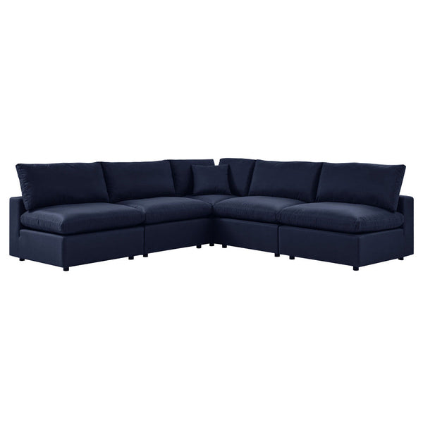 Modway Commix 5-Piece Outdoor Patio Sectional Sofa - EEI-5587  1