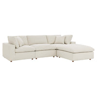 Modway Commix Down Filled Overstuffed 4 Piece Sectional Sofa Set - EEI-3356  3