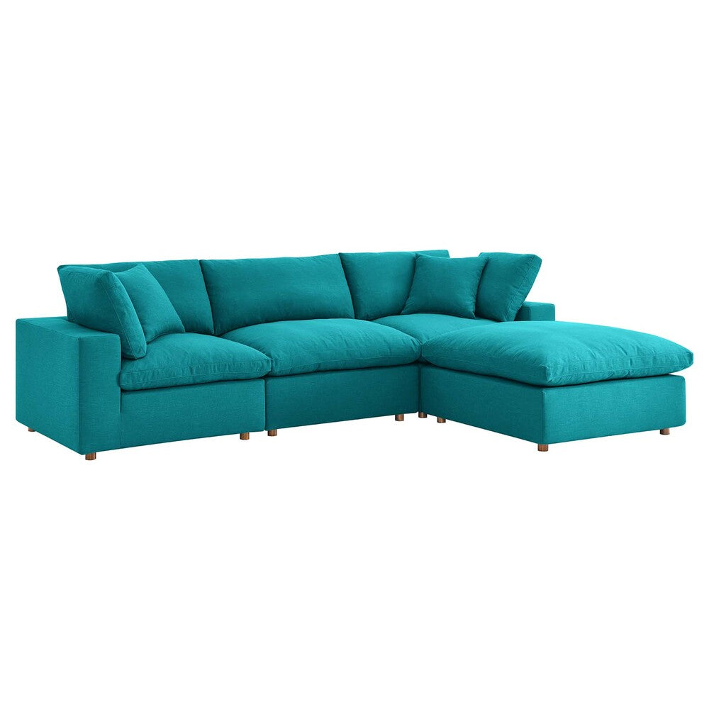 Modway Commix Down Filled Overstuffed 4 Piece Sectional Sofa Set - EEI-3356  6