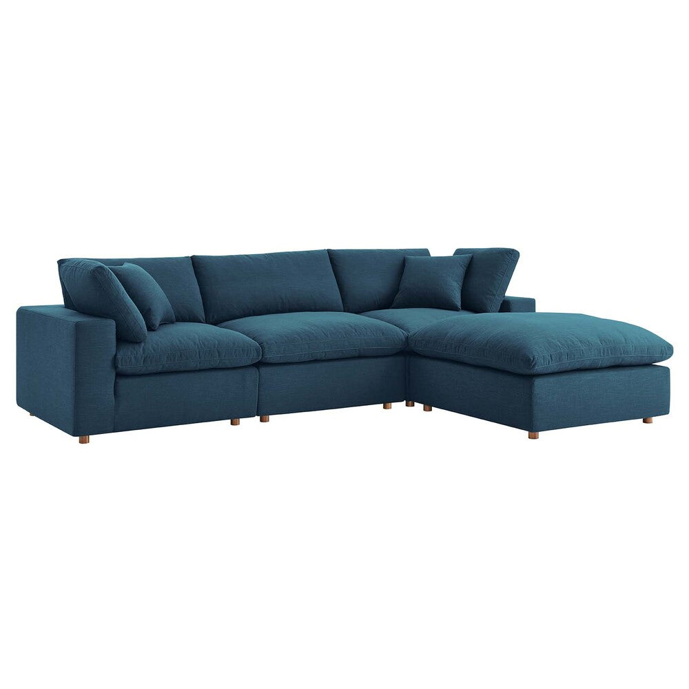 Modway Commix Down Filled Overstuffed 4 Piece Sectional Sofa Set - EEI-3356