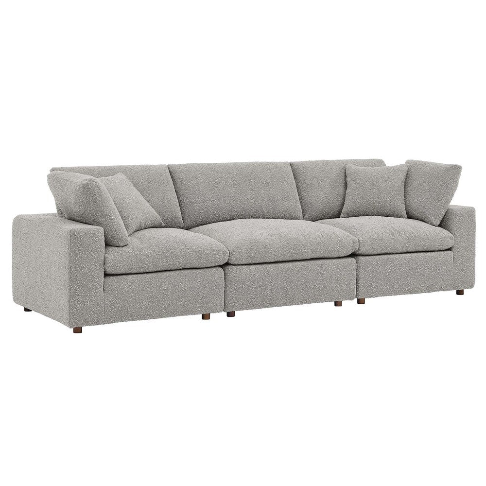 Modway Commix Down Filled Overstuffed Boucle Fabric 3-Seater Sofa - EEI-6362  2