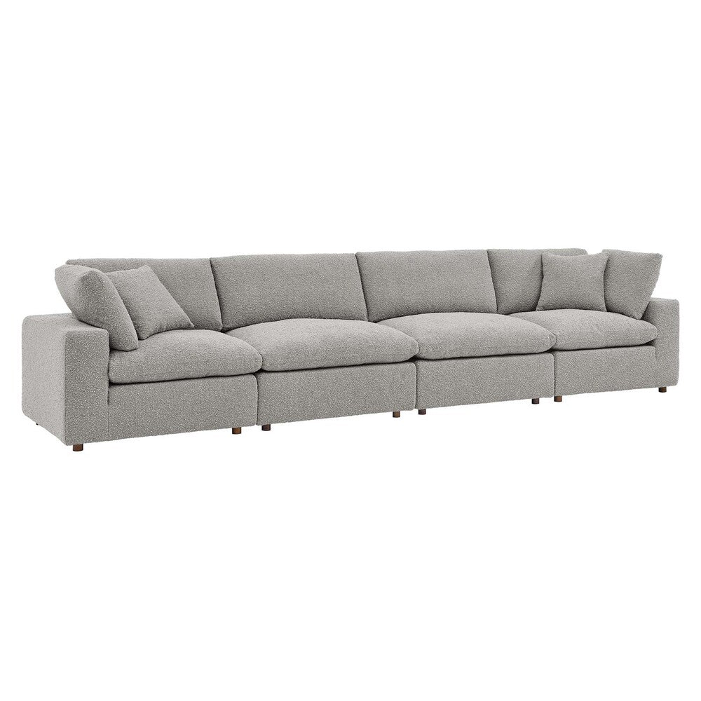 Modway Commix Down Filled Overstuffed Boucle Fabric 4-Seater Sofa - EEI-6364  2