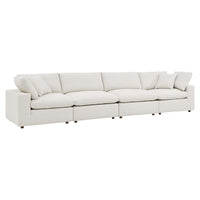 Modway Commix Down Filled Overstuffed Boucle Fabric 4-Seater Sofa - EEI-6364  1