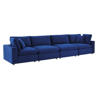 Modway Commix Down Filled Overstuffed Performance Velvet 4-Seater Sofa - EEI-4819  5