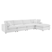 Modway Commix Down Filled Overstuffed Performance Velvet 5-Piece Sectional Sofa - EEI-4820  6