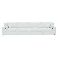 Modway Commix Down Filled Overstuffed Vegan Leather 4-Seater Sofa - EEI-4916  2