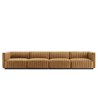 Modway Conjure Channel Tufted Performance Velvet 4-Piece Sofa - EEI-5767  4