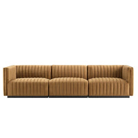 Modway Conjure Channel Tufted Performance Velvet Sofa - EEI-5765  4