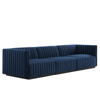 Modway Conjure Channel Tufted Performance Velvet Sofa - EEI-5765  3