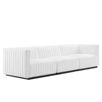 Modway Conjure Channel Tufted Upholstered Fabric Sofa - EEI-5787  2