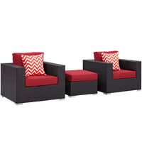 Modway Convene 3 Piece Outdoor Patio Sofa Set - EEI-2363  4