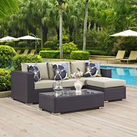 Modway Convene 3 Piece Outdoor Patio Sofa Set - EEI-2364  10