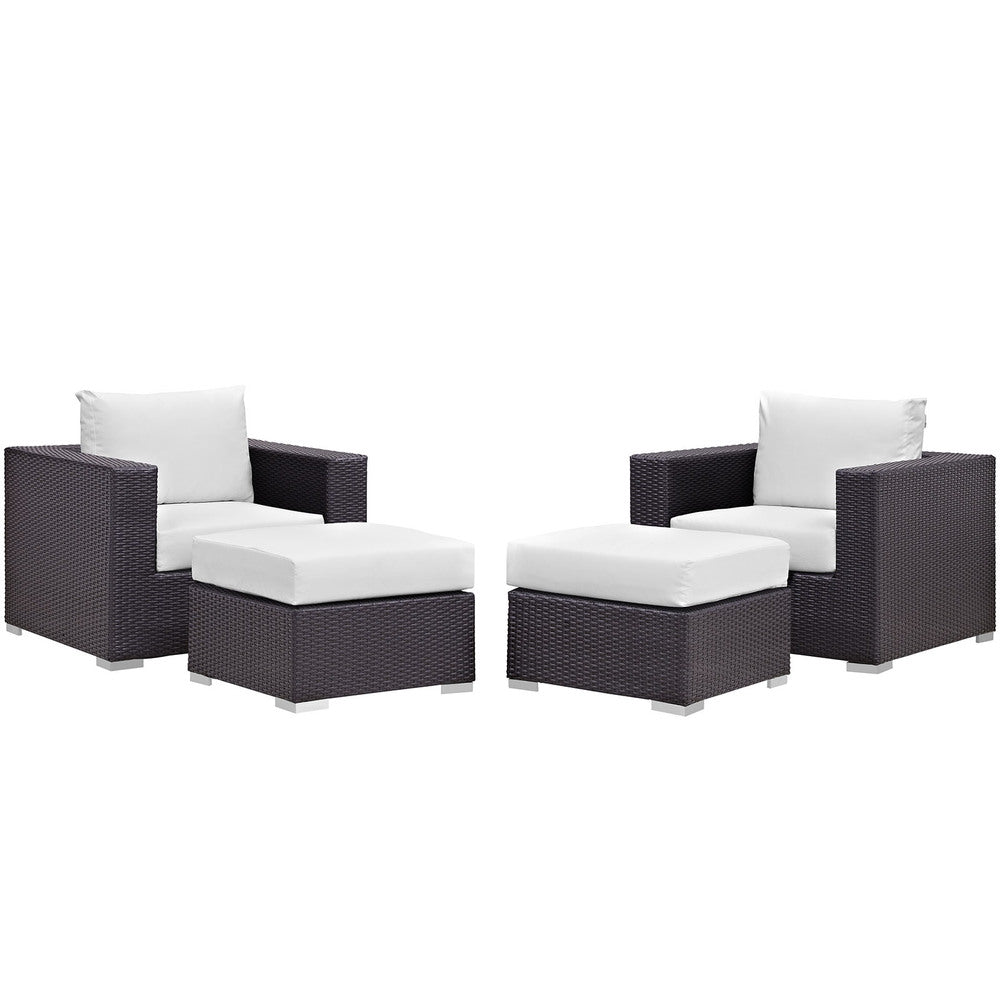 Modway Convene 4 Piece Outdoor Patio Sectional Set - EEI-2202  6