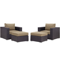 Modway Convene 4 Piece Outdoor Patio Sectional Set - EEI-2202  1