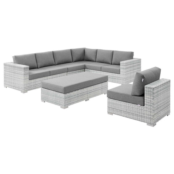 Modway Convene 6-Piece Outdoor Patio Sectional Set - EEI-5450  1