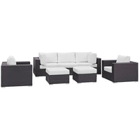 Modway Convene 7 Piece Outdoor Patio Sectional Set - EEI-2200  4