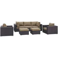 Modway Convene 7 Piece Outdoor Patio Sectional Set - EEI-2200  1