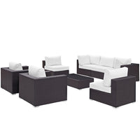 Modway Convene 8 Piece Outdoor Patio Sectional Set - EEI-2203  4