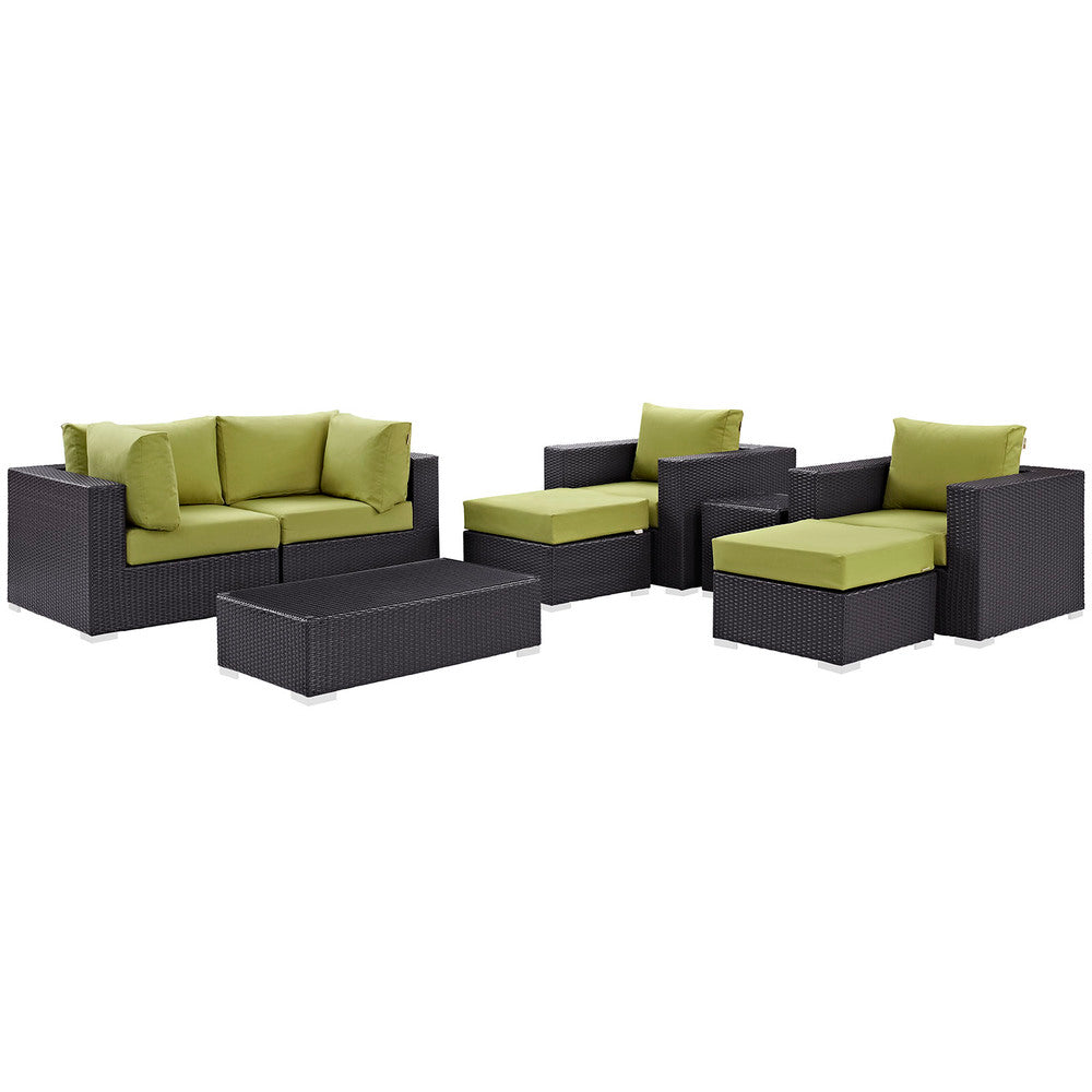 Modway Convene 8 Piece Outdoor Patio Sectional Set - EEI-2206  3