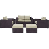 Modway Convene 8 Piece Outdoor Patio Sofa Set - EEI-2159  5