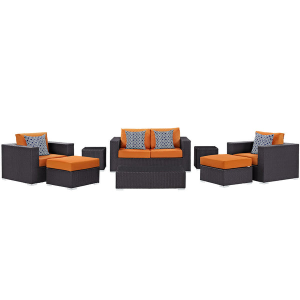 Modway Convene 8 Piece Outdoor Patio Sofa Set - EEI-2352  1