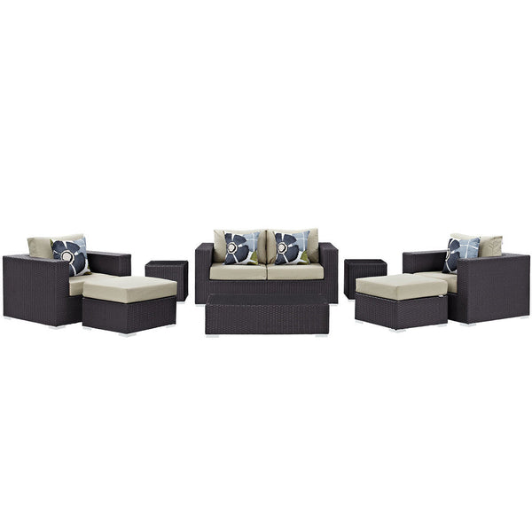 Modway Convene 8 Piece Outdoor Patio Sofa Set - EEI-2352