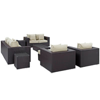 Modway Convene 9 Piece Outdoor Patio Sofa Set - EEI-2161  2