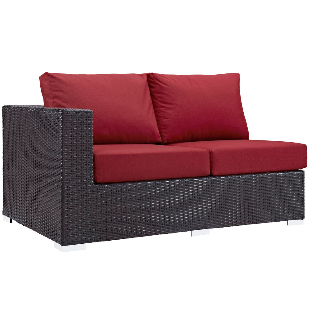 Modway Convene Outdoor Patio Left Arm Loveseat - EEI-1842  3